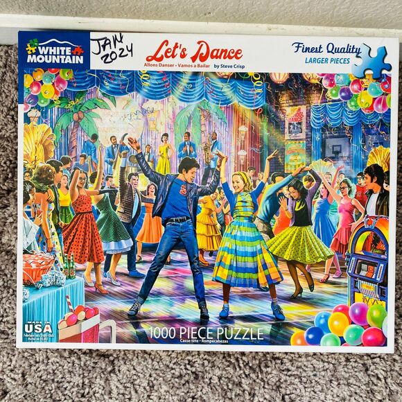 WHITE MOUNTAIN Let's Dance 1000 Pieces Jigsaw Puzzle All pieces - Picture 1 of 1